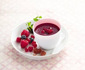 Soupe de fruits rouges