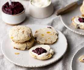 Gluten-free Scones with Berry Chia Jam