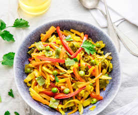 Curry de légumes façon wok