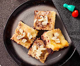 Brownies variegati ai due cioccolati