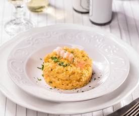 Risotto alla crema di scampi