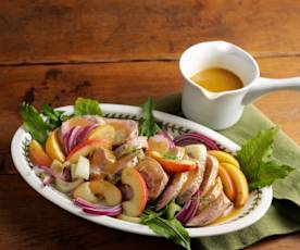 Mușchiuleț de porc cu sos de miere și whiskey