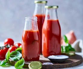 Tomatensauce auf Vorrat