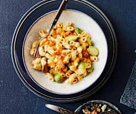 Mac and Cheese mit Rosenkohl