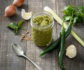 Pasta de curry verde tailandesa