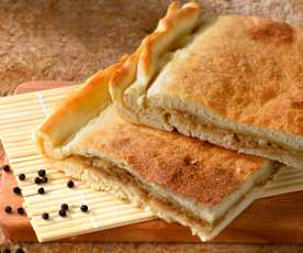 Focaccia con salsiccia