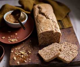 Pão de linhaça e noz sem glúten