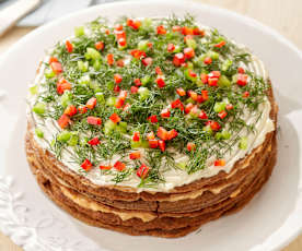 Gemüse-Leber-Torte