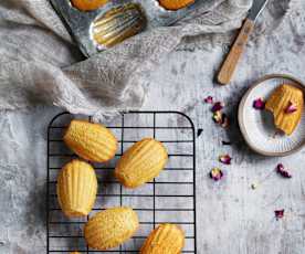 Rosewater madeleines