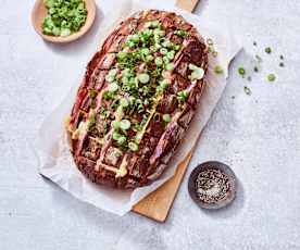 Zupfbrot Flammkuchenart