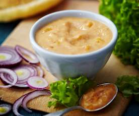 Sauce au yaourt à l'abricot au curry