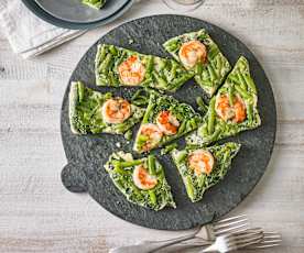 Garnelen-Bohnen-Frittata