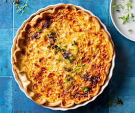 Torta salata porri e Gruviera