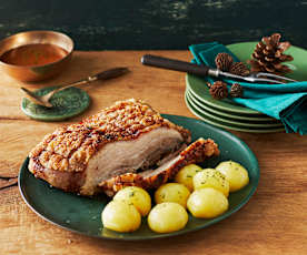 Knuspriger Schweinebauch