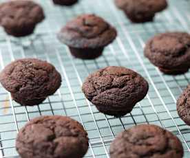 Mini Double Chocolate Muffins