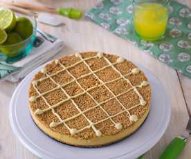 Tarta de lima con streusel