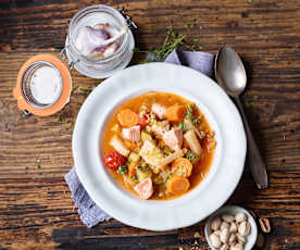 Herbstliche Minestrone