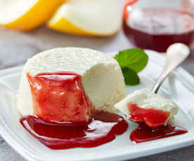 Panna Cotta mit Honigmelone