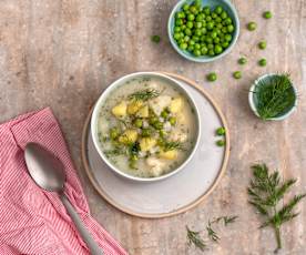 Wiosenna zupa kalafiorowa