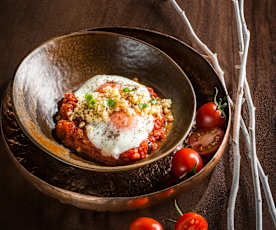 Shakshuka mit Ziegenkäse