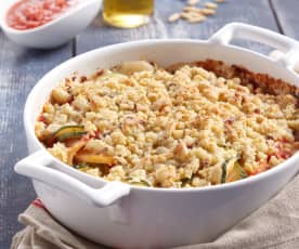 Crumble de panais et courgettes