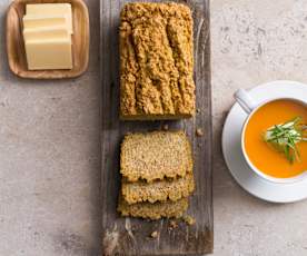 Pumpkin, carrot and herb bread