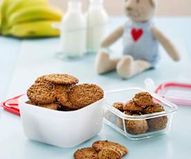 Ciasteczka owsiane z bananami