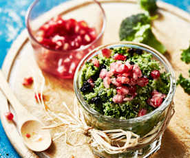 Taboulé de brocoli et chou kale