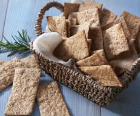 Crackers integrales al romero
