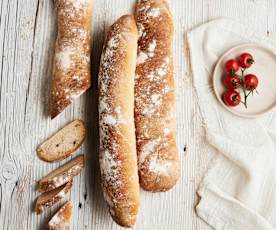 Baguettes à la farine d'épeautre