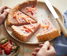 Tarte crémeuse aux fraises