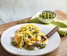 Ravioli mit Hackfleisch