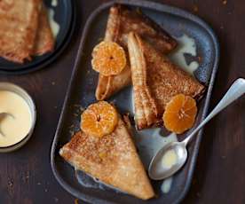 Crêpes aux clémentines