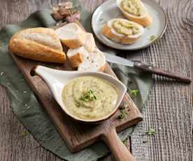 Pasta z cukinii i czosnku