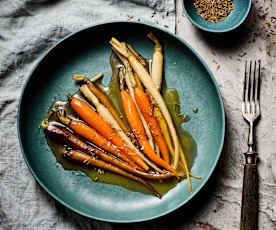 Carottes glacées au miel 