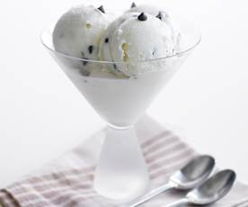 Gelado de stracciatella