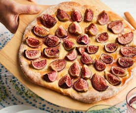 Pizza aux figues