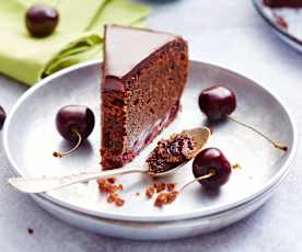 Gâteau au chocolat aux cerises