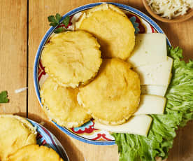 Arepas al formaggio