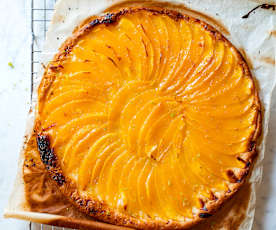 Tarte à la mangue et au citron vert