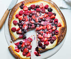 Tarte briochée ricotta et fruits rouges