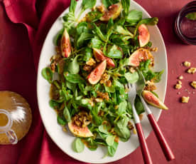 Feldsalat mit Kaffee-Feigen-Dressing