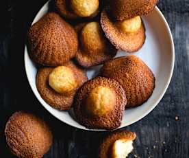 Madeleines au miel et fleur d'oranger