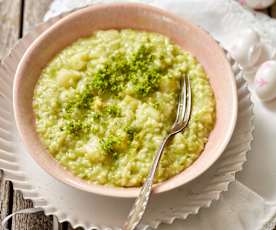 Spargel-Bärlauch-Risotto