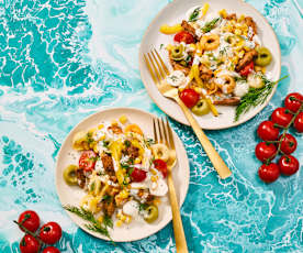 Gyros-Tortellini-Salat