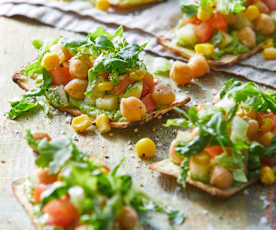 Tostadas veganas