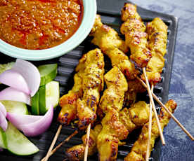 Chicken Satay with Peanut Sauce