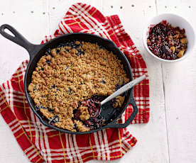 Ostružinový crumble