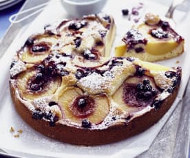 Pfirsich-Johannisbeer-Kuchen