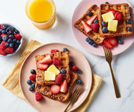 Gaufre au pain doré